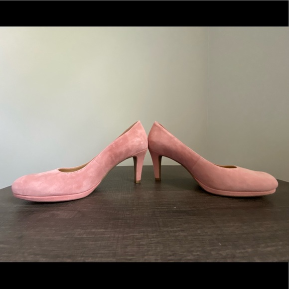 Naturalizer Michelle Peony Pink Suede Classic High Heels Platform Pump 6.5M - Picture 5 of 12